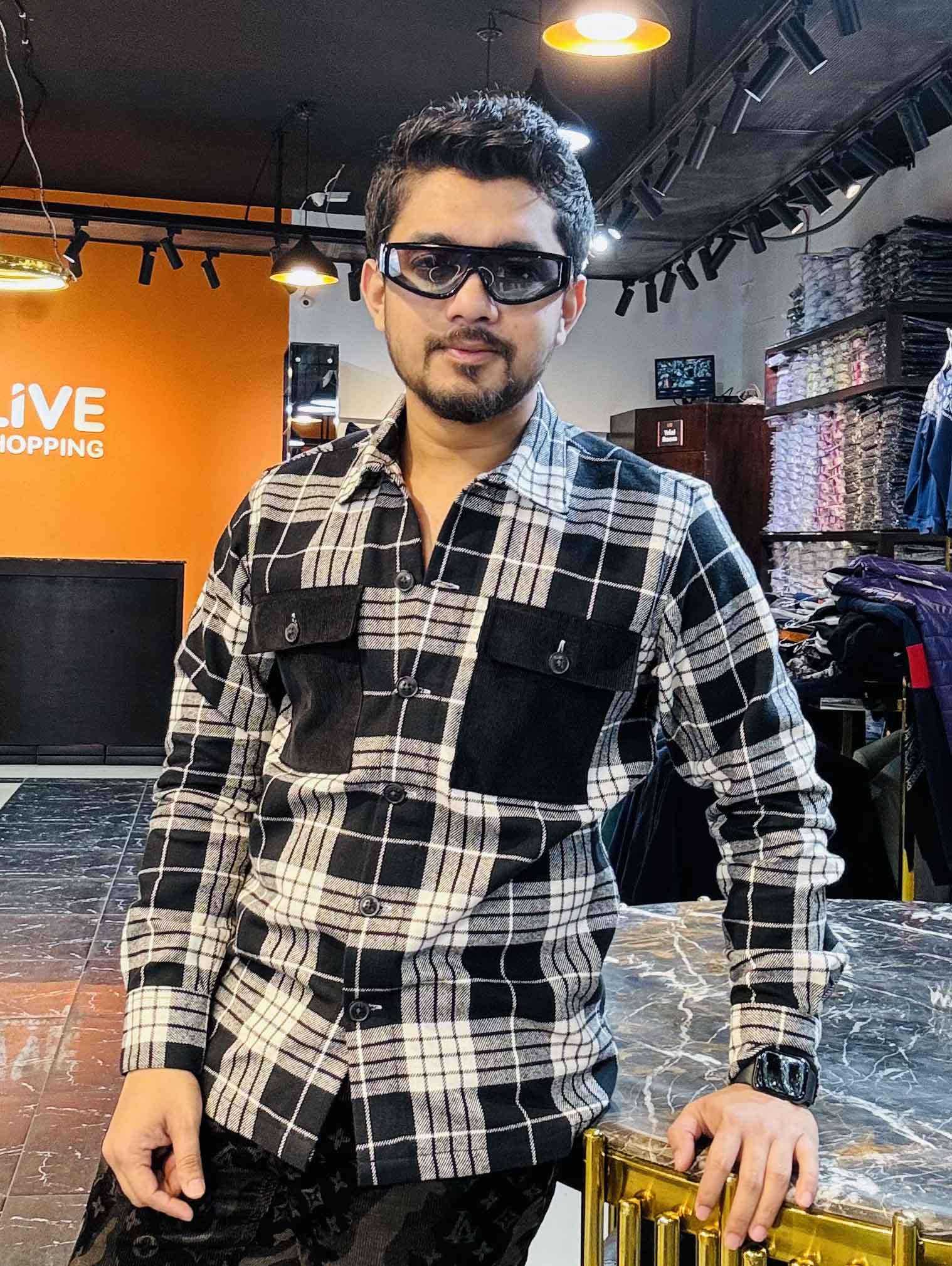 Double Pocket Check Shirt