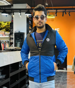 High Neck Jacket For Men's