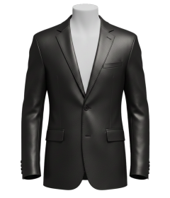 Men’s Leather Blazer – Premium Slim Fit