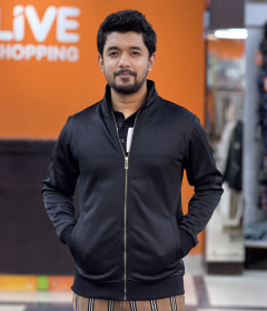 CoreFit Premium Black Track Jacket