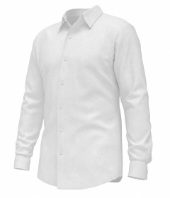 Premium Men's Long Sleeve Dress Shirt, Business Formal, Tailored Fit, Textured Finish