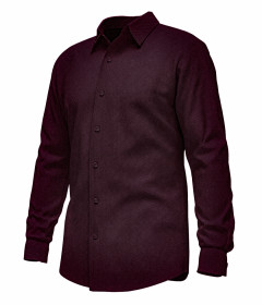 Premium Men's Long Sleeve Dress Shirt, Business Formal, Tailored Fit, Textured Finish