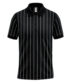 Signature Stripe Men’s Fashion Polo – Striped Short-Sleeve Slim-Fit