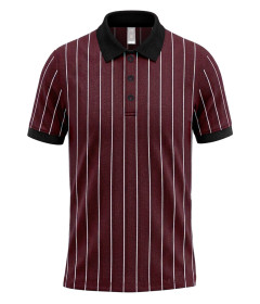 Signature Stripe Men’s Fashion Polo – Striped Short-Sleeve Slim-Fit