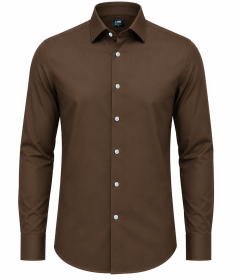 Classic Fit Men's Long Sleeve Dress Shirt – Lightweight Formal Wear