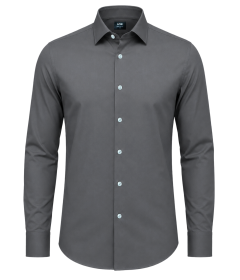 Classic Fit Men's Long Sleeve Dress Shirt – Lightweight Formal Wear
