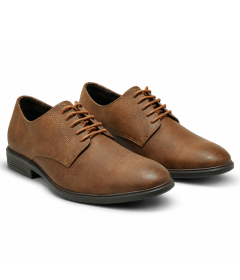 Men's Elegant Plain Toe Derby Shoes – Smart Casual to Formal Business Footwear