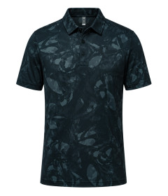 Men’s Urban Textured Knit Polo Shirt