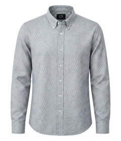 Men’s Textured Jacquard Button-Down Shirt