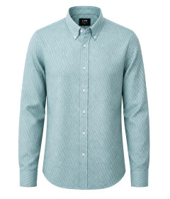 Men’s Textured Jacquard Button-Down Shirt