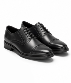 Men’s Oxford Vintage Design Formal Shoes – Classic Brogue Cap Toe Lace-Up Style