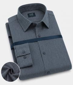 Elite Class Men's Regular Fit Long Sleeve Shirt for Business and Casual