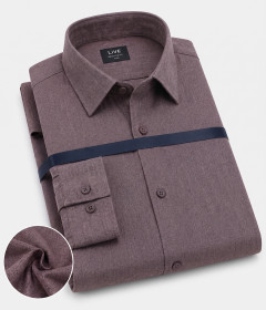 Elite Class Men's Regular Fit Long Sleeve Shirt for Business and Casual