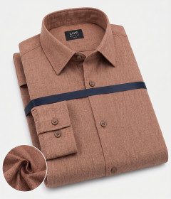 Elite Class Men's Regular Fit Long Sleeve Shirt for Business and Casual