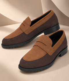 Men’s Textured Tassel Loafers, Comfortable Slip-On Shoes for Business and Casual Outfits