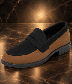 Men’s Textured Tassel Loafers, Comfortable Slip-On Shoes for Business and Casual Outfits