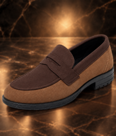 Men’s Textured Tassel Loafers, Comfortable Slip-On Shoes for Business and Casual Outfits