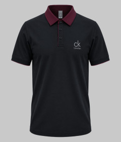 Men’s Elite Class Contrast Collar Polo – Smart Casual Short Sleeve Polo Shirt