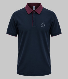 Men’s Elite Class Contrast Collar Polo – Smart Casual Short Sleeve Polo Shirt