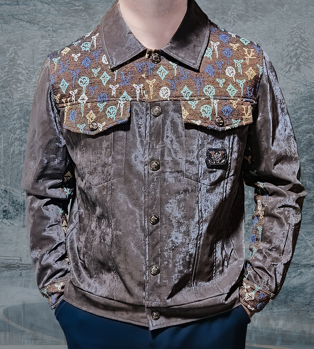 Parti Color Jacket Party coffee Jacket