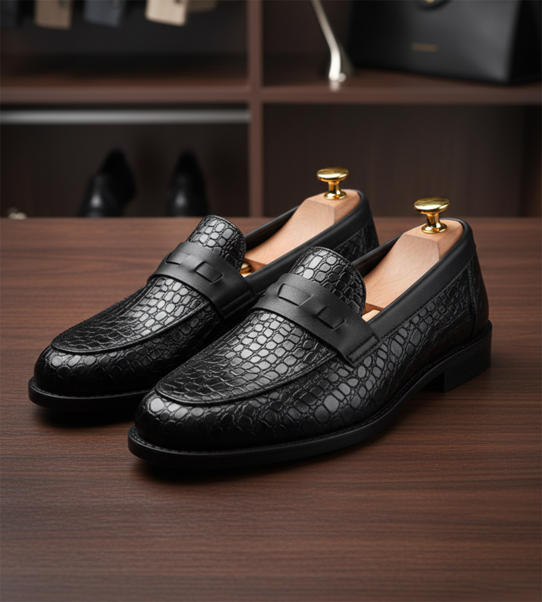 Elite Premium Black Designer Shoes
